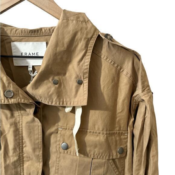 NWT FRAME Cotton-Blend Hooded‎ Parka Jacket Size M - Picture 3 of 14